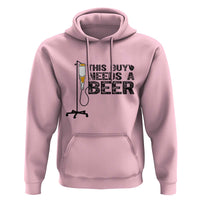 Funny Drinking Lover Hoodie This Guy Needs A Beer - Wonder Print Shop