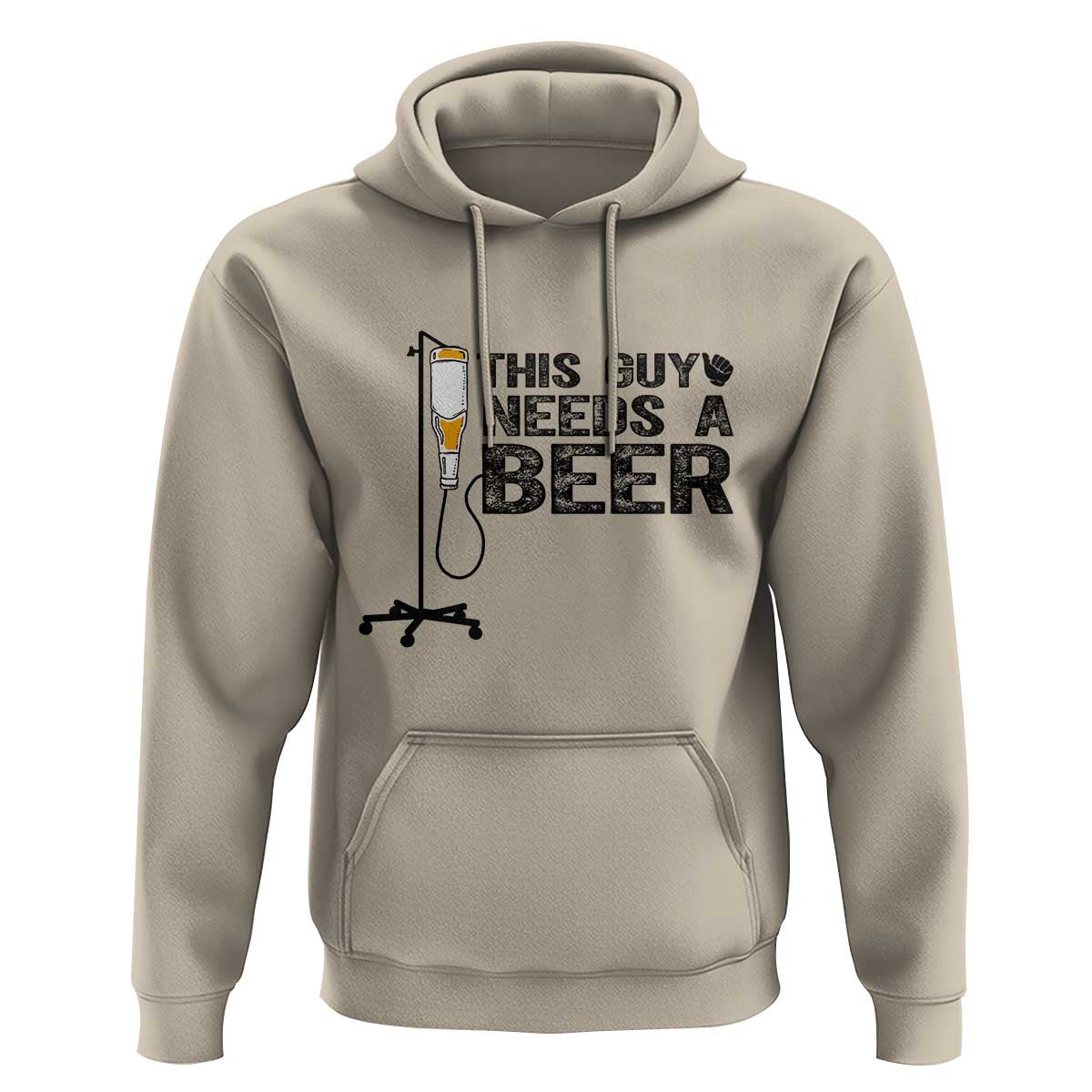 Funny Drinking Lover Hoodie This Guy Needs A Beer - Wonder Print Shop