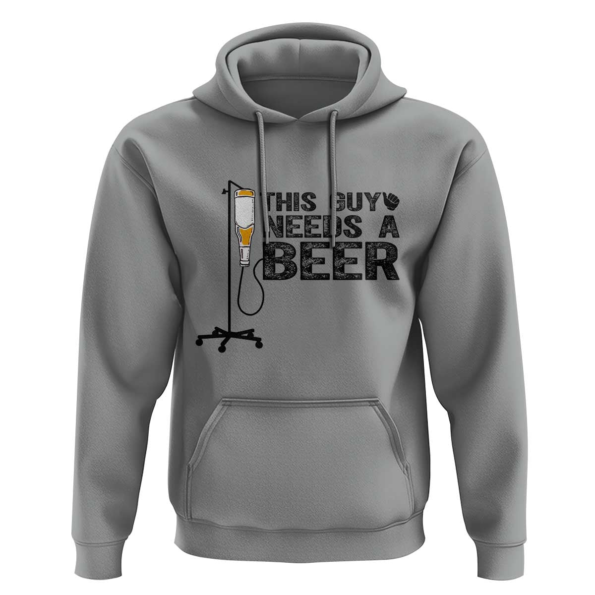 Funny Drinking Lover Hoodie This Guy Needs A Beer - Wonder Print Shop