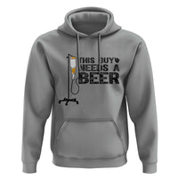 Funny Drinking Lover Hoodie This Guy Needs A Beer - Wonder Print Shop