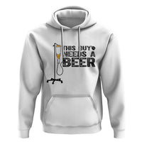 Funny Drinking Lover Hoodie This Guy Needs A Beer - Wonder Print Shop