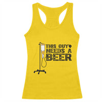 Funny Drinking Lover Racerback Tank Top This Guy Needs A Beer - Wonder Print Shop