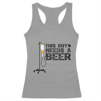 Funny Drinking Lover Racerback Tank Top This Guy Needs A Beer - Wonder Print Shop