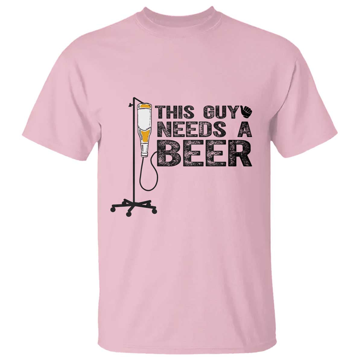 Funny Drinking Lover T Shirt This Guy Needs A Beer - Wonder Print Shop