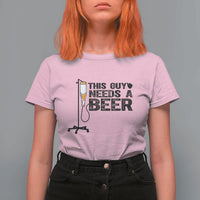 Funny Drinking Lover T Shirt For Women This Guy Needs A Beer - Wonder Print Shop