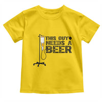 Funny Drinking Lover Toddler T Shirt This Guy Needs A Beer - Wonder Print Shop