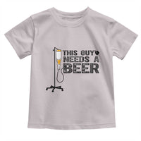 Funny Drinking Lover Toddler T Shirt This Guy Needs A Beer - Wonder Print Shop