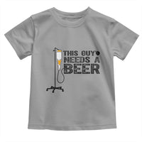 Funny Drinking Lover Toddler T Shirt This Guy Needs A Beer - Wonder Print Shop