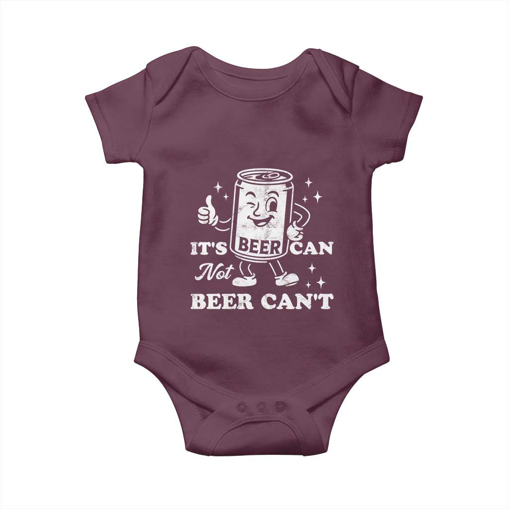 Funny Drinking Lover Baby Onesie It Is Can Not Beer Can Not - Wonder Print Shop