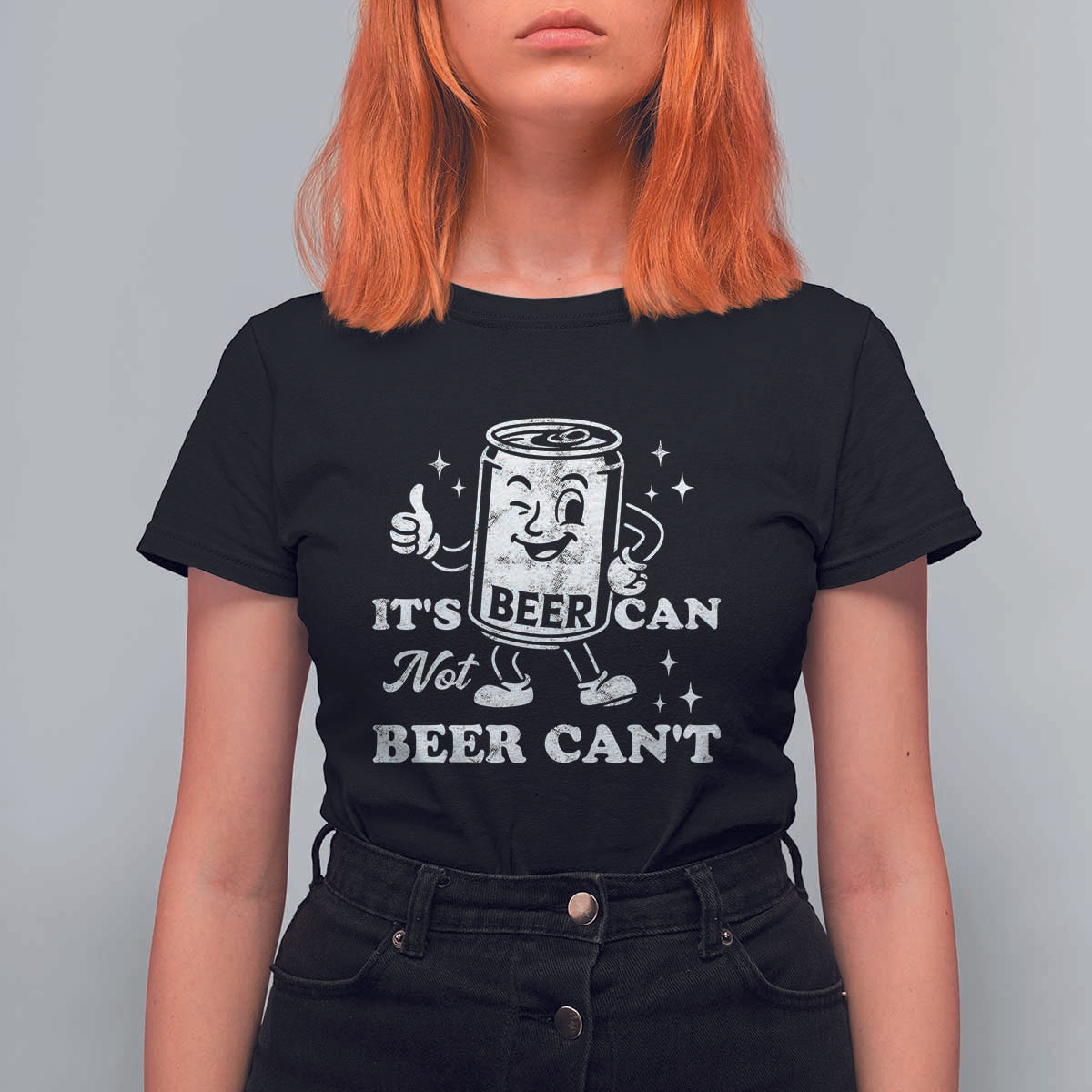 Funny Drinking Lover T Shirt For Women It Is Can Not Beer Can Not - Wonder Print Shop