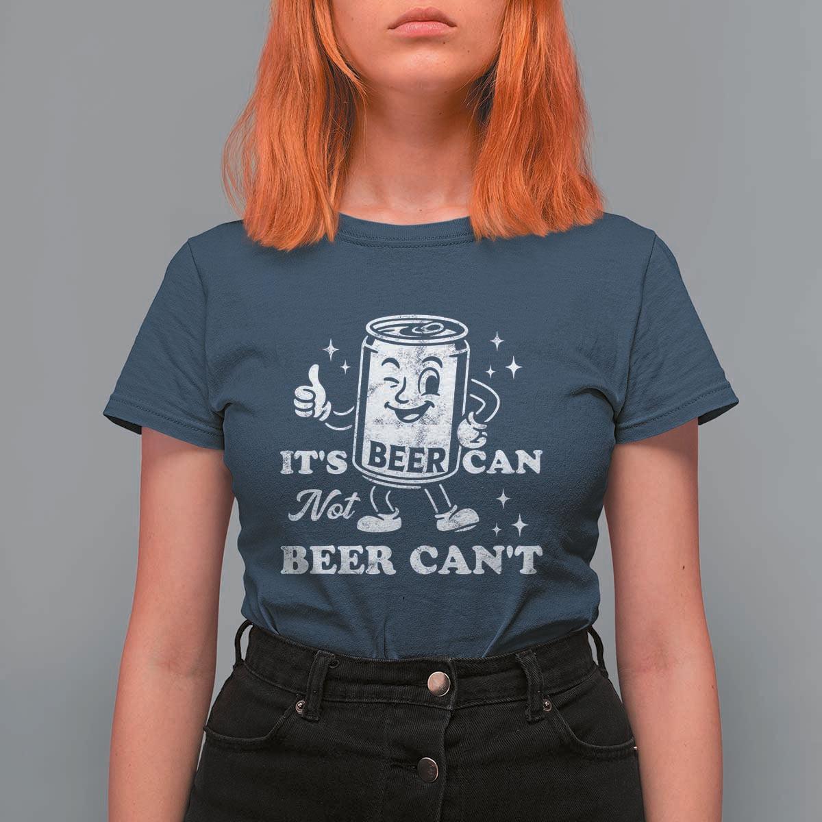 Funny Drinking Lover T Shirt For Women It Is Can Not Beer Can Not - Wonder Print Shop