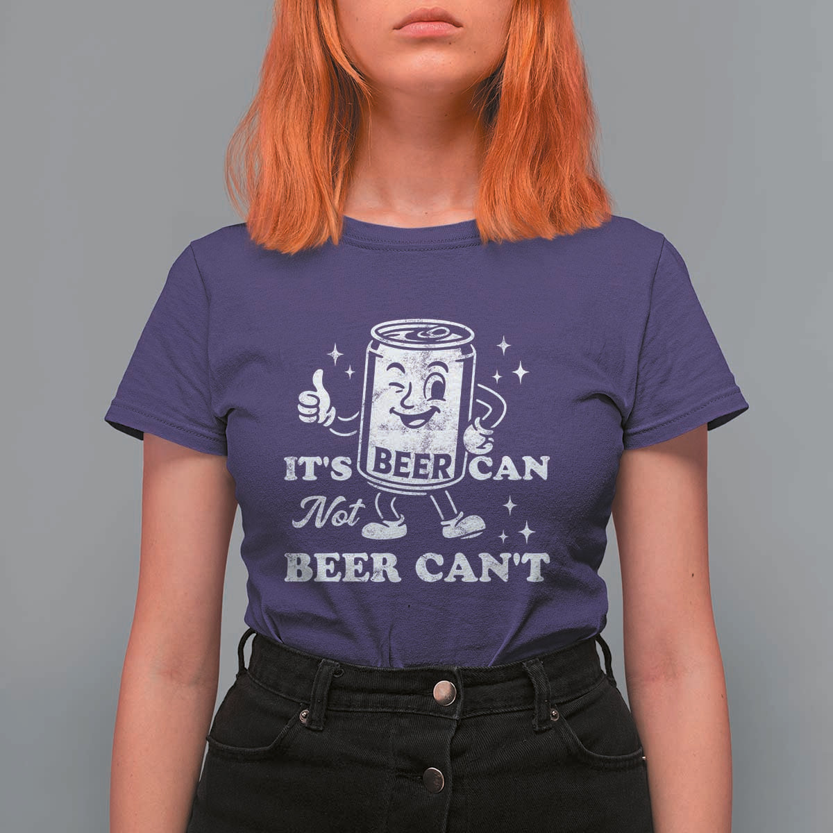 Funny Drinking Lover T Shirt For Women It Is Can Not Beer Can Not - Wonder Print Shop
