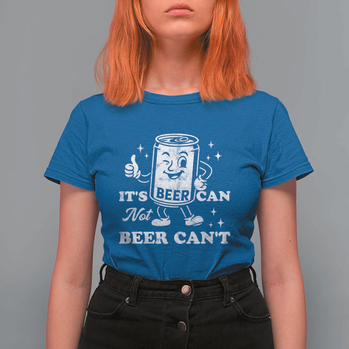 Funny Drinking Lover T Shirt For Women It Is Can Not Beer Can Not - Wonder Print Shop