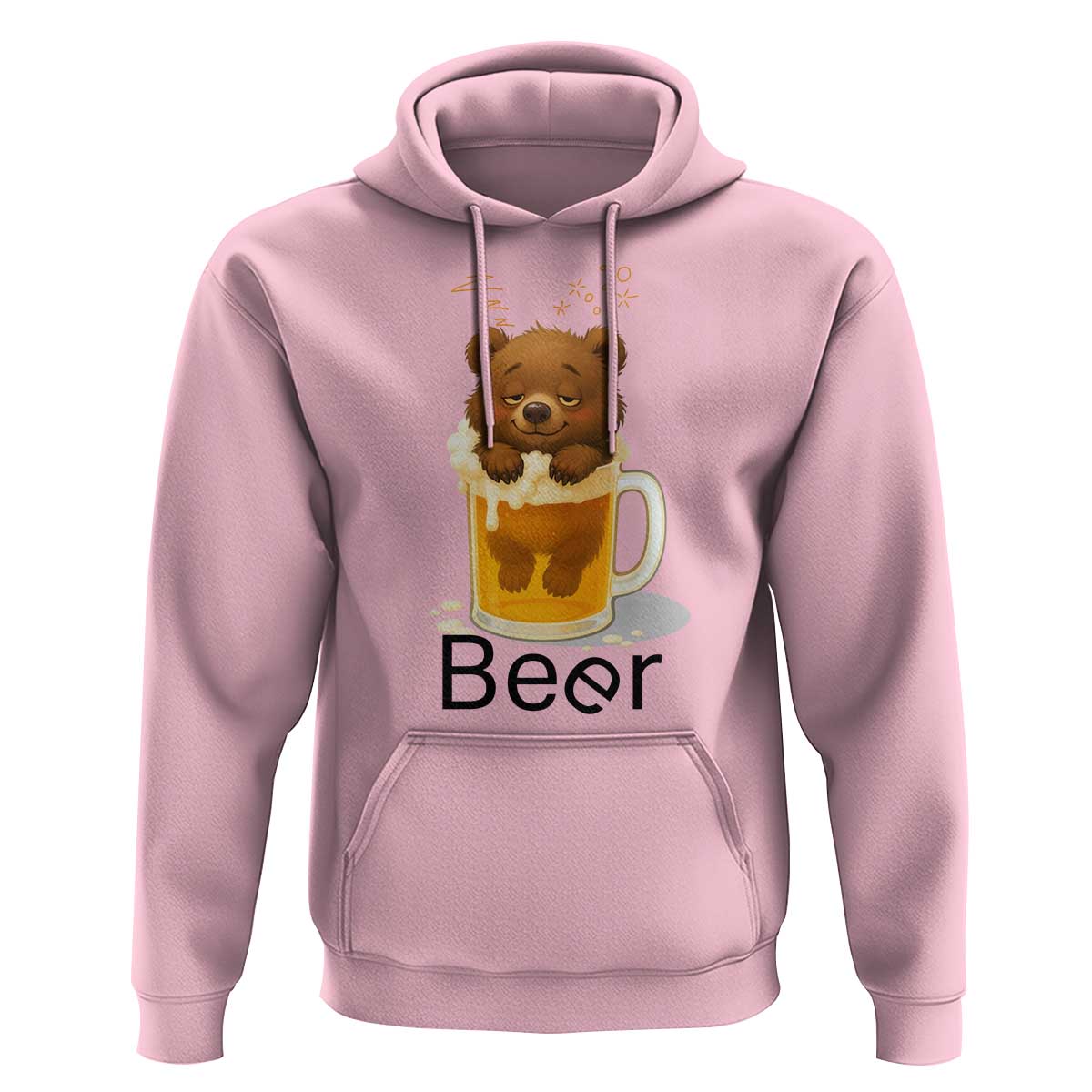 Funny Drinking Lover Hoodie Bear In Beer Glass - Wonder Print Shop