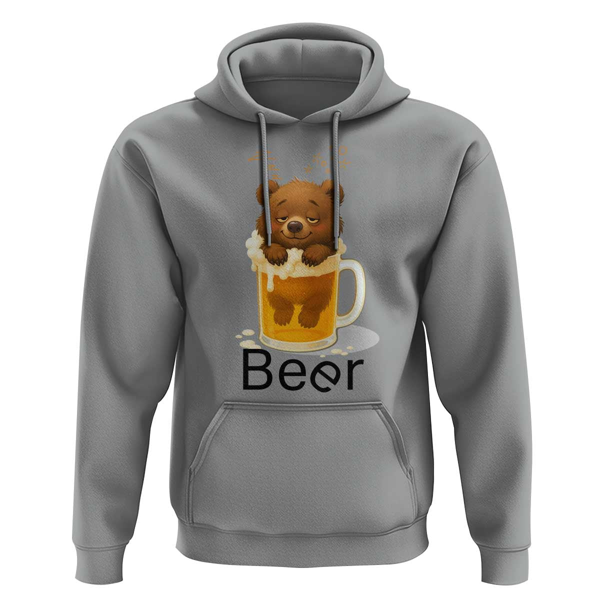 Funny Drinking Lover Hoodie Bear In Beer Glass - Wonder Print Shop