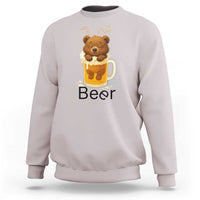 Funny Drinking Lover Sweatshirt Bear In Beer Glass - Wonder Print Shop