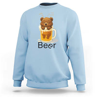 Funny Drinking Lover Sweatshirt Bear In Beer Glass - Wonder Print Shop