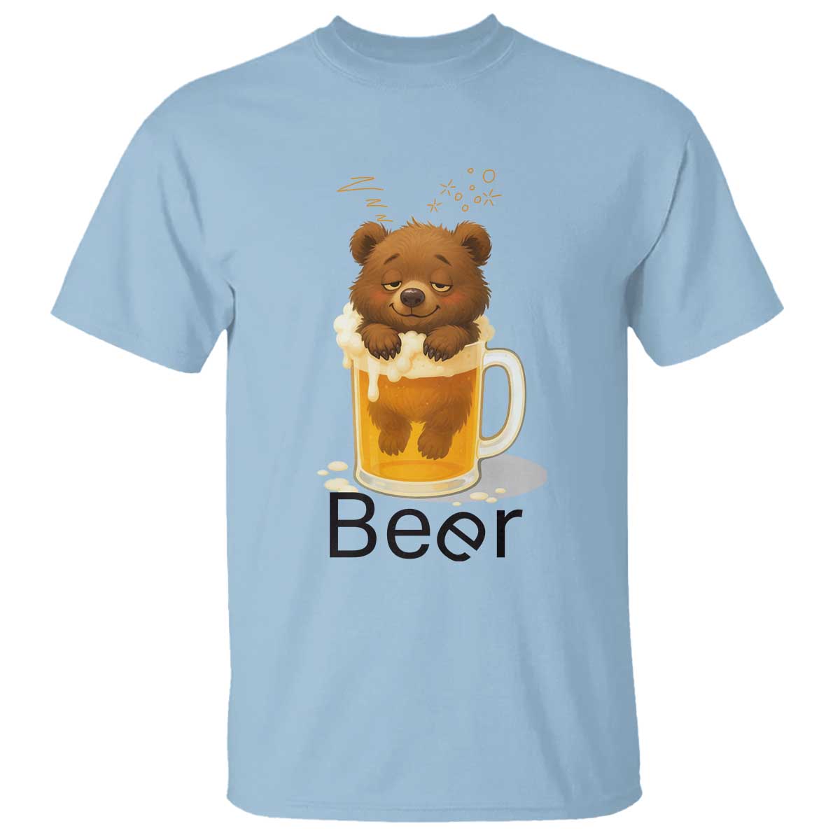 Funny Drinking Lover T Shirt Bear In Beer Glass - Wonder Print Shop