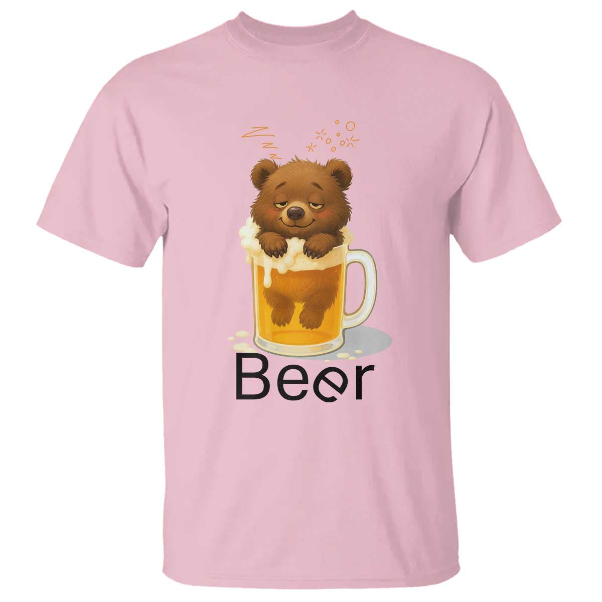 Funny Drinking Lover T Shirt Bear In Beer Glass - Wonder Print Shop