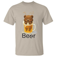 Funny Drinking Lover T Shirt Bear In Beer Glass - Wonder Print Shop