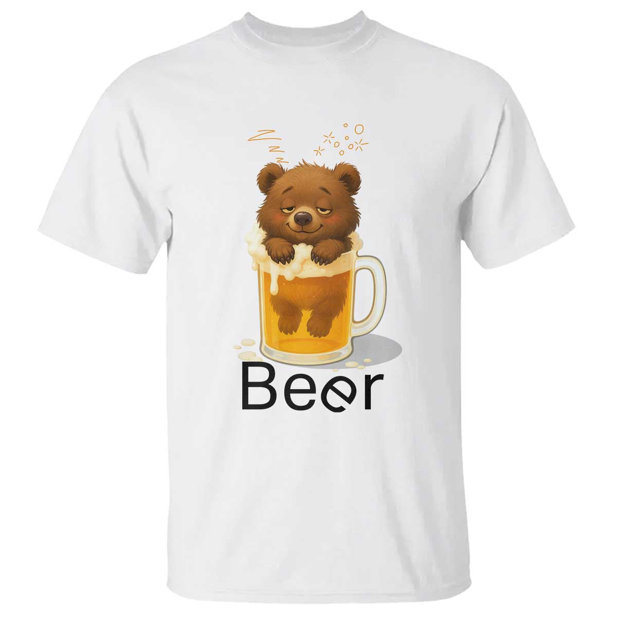 Funny Drinking Lover T Shirt Bear In Beer Glass - Wonder Print Shop