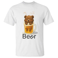Funny Drinking Lover T Shirt Bear In Beer Glass - Wonder Print Shop