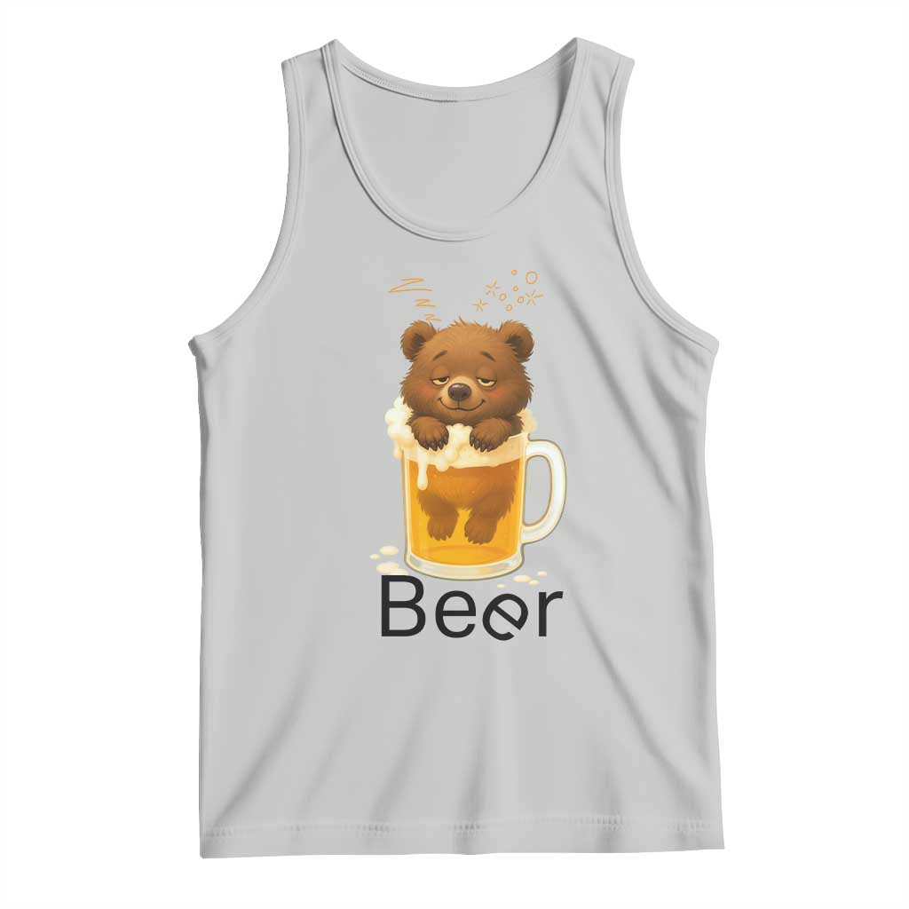 Funny Drinking Lover Tank Top Bear In Beer Glass - Wonder Print Shop