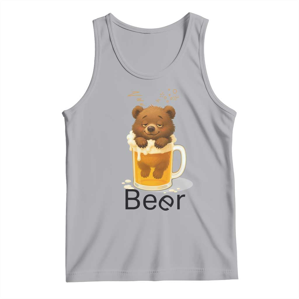 Funny Drinking Lover Tank Top Bear In Beer Glass - Wonder Print Shop