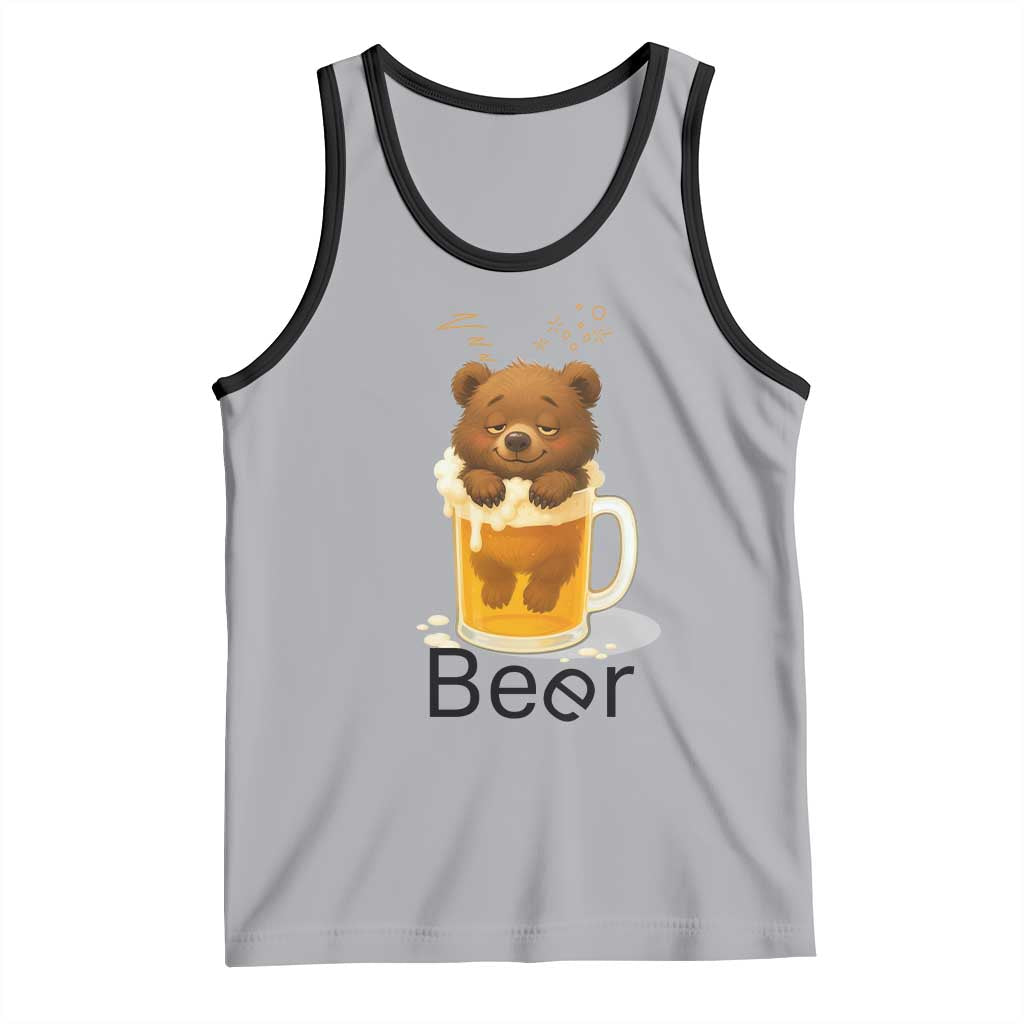 Funny Drinking Lover Tank Top Bear In Beer Glass - Wonder Print Shop