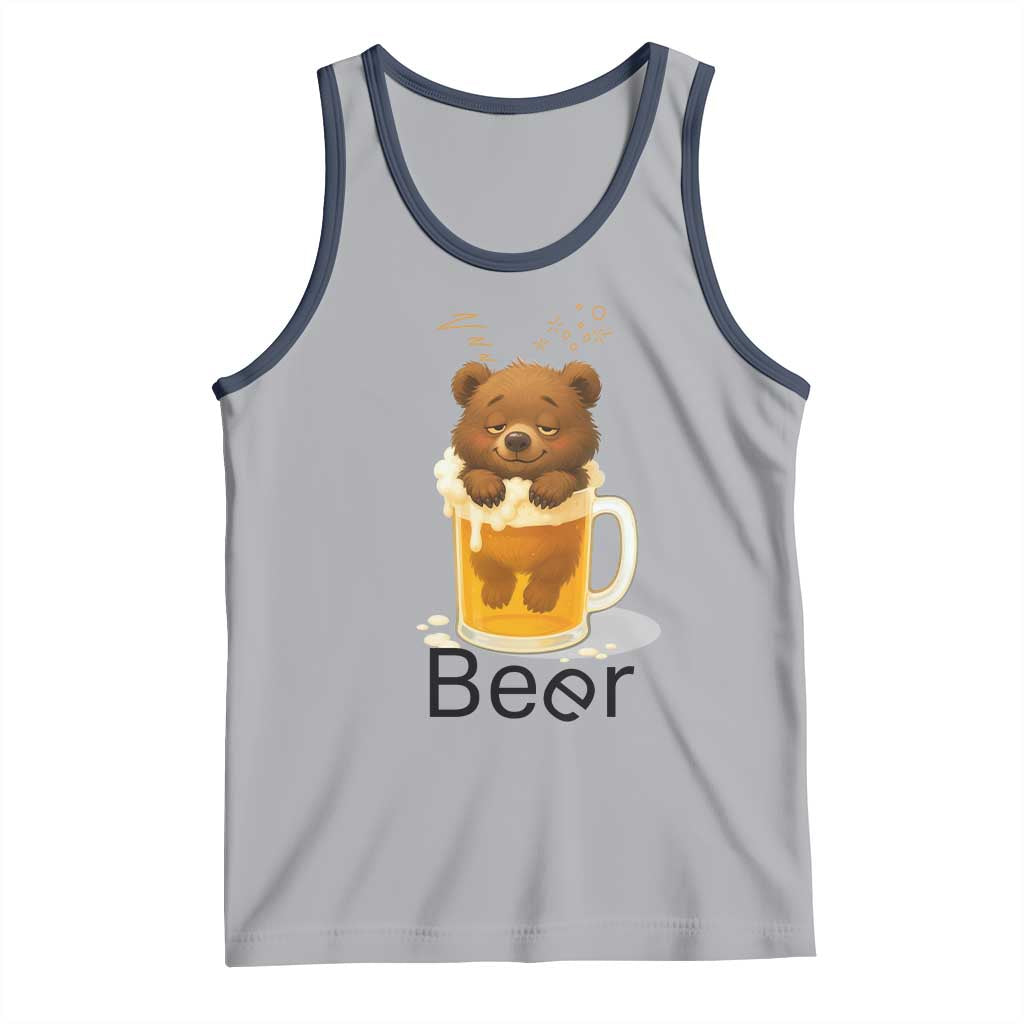 Funny Drinking Lover Tank Top Bear In Beer Glass - Wonder Print Shop