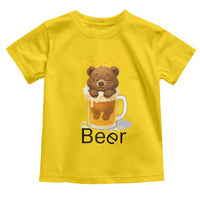 Funny Drinking Lover Toddler T Shirt Bear In Beer Glass - Wonder Print Shop