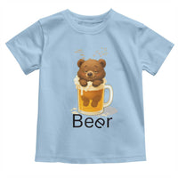 Funny Drinking Lover Toddler T Shirt Bear In Beer Glass - Wonder Print Shop