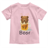 Funny Drinking Lover Toddler T Shirt Bear In Beer Glass - Wonder Print Shop
