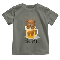 Funny Drinking Lover Toddler T Shirt Bear In Beer Glass - Wonder Print Shop