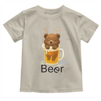 Funny Drinking Lover Toddler T Shirt Bear In Beer Glass - Wonder Print Shop