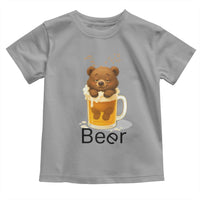 Funny Drinking Lover Toddler T Shirt Bear In Beer Glass - Wonder Print Shop