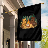 Funny Smores Camping Garden Flag Marshmallow Chocolate Fire - Wonder Print Shop