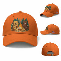 Funny Smores Camping Baseball Cap Marshmallow Chocolate Fire
