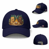 Funny Smores Camping Baseball Cap Marshmallow Chocolate Fire