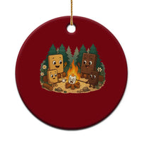 Funny Smores Camping Ceramic Ornament Marshmallow Chocolate Fire - Wonder Print Shop