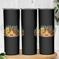Funny Smores Camping Skinny Tumbler Marshmallow Chocolate Fire