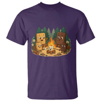 Funny Smores Camping T Shirt Marshmallow Chocolate Fire - Wonder Print Shop