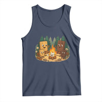 Funny Smores Camping Tank Top Marshmallow Chocolate Fire - Wonder Print Shop