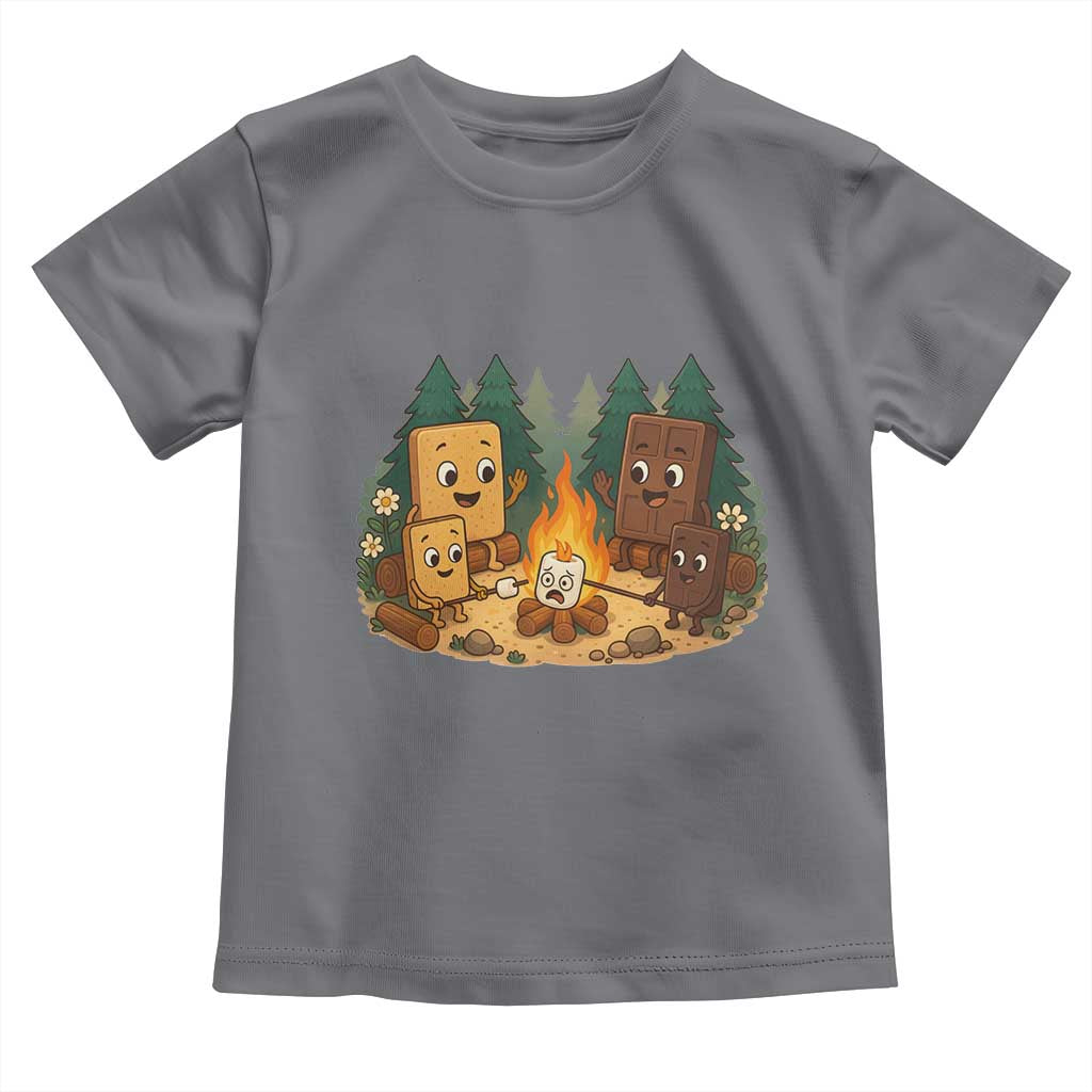 Funny Smores Camping Toddler T Shirt Marshmallow Chocolate Fire - Wonder Print Shop