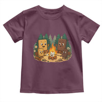 Funny Smores Camping Toddler T Shirt Marshmallow Chocolate Fire - Wonder Print Shop