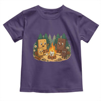 Funny Smores Camping Toddler T Shirt Marshmallow Chocolate Fire - Wonder Print Shop