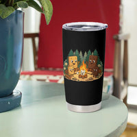 Funny Smores Camping Tumbler Cup Marshmallow Chocolate Fire