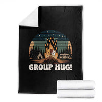 Funny Smores Camping Throw Blanket Group Hug - Wonder Print Shop