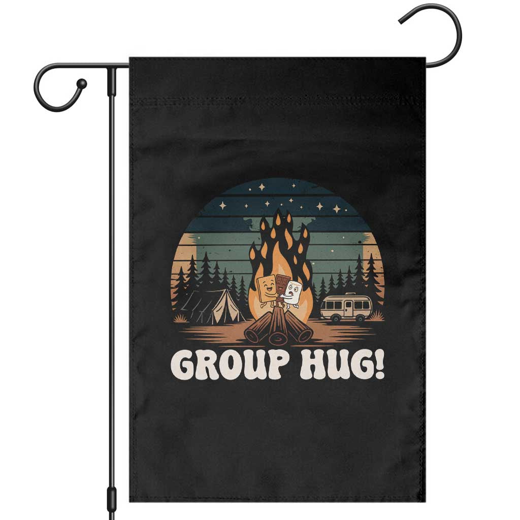 Funny Smores Camping Garden Flag Group Hug - Wonder Print Shop