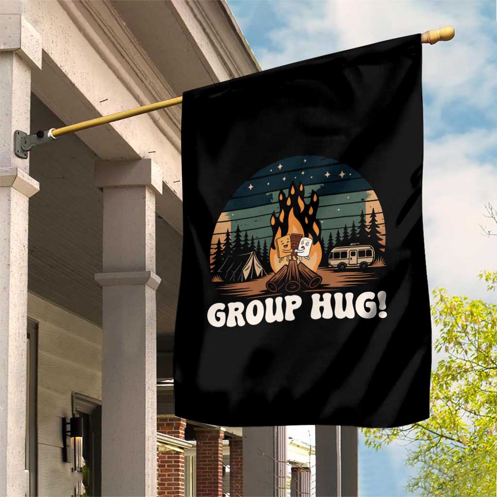 Funny Smores Camping Garden Flag Group Hug - Wonder Print Shop
